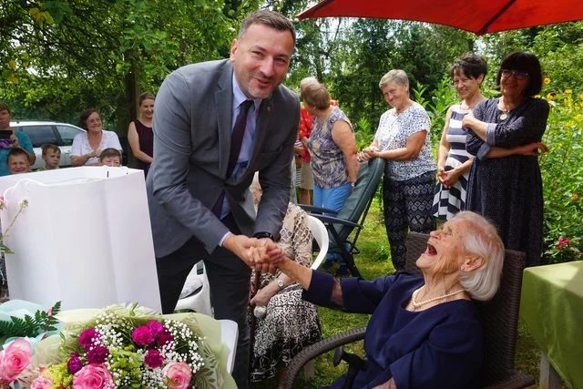 100 - lecie urodzin mieszkanki gminy Nałęczów