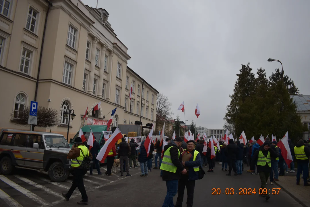 Protest rolników. Przemarsz w Lublinie