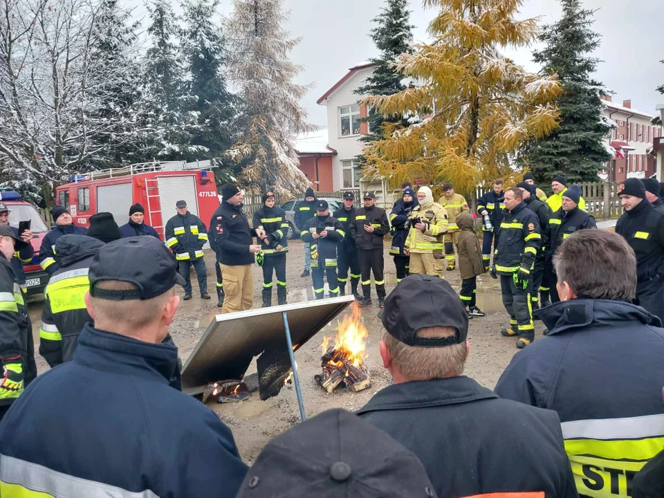 Ćwiczenia OSP z gminy Łuków