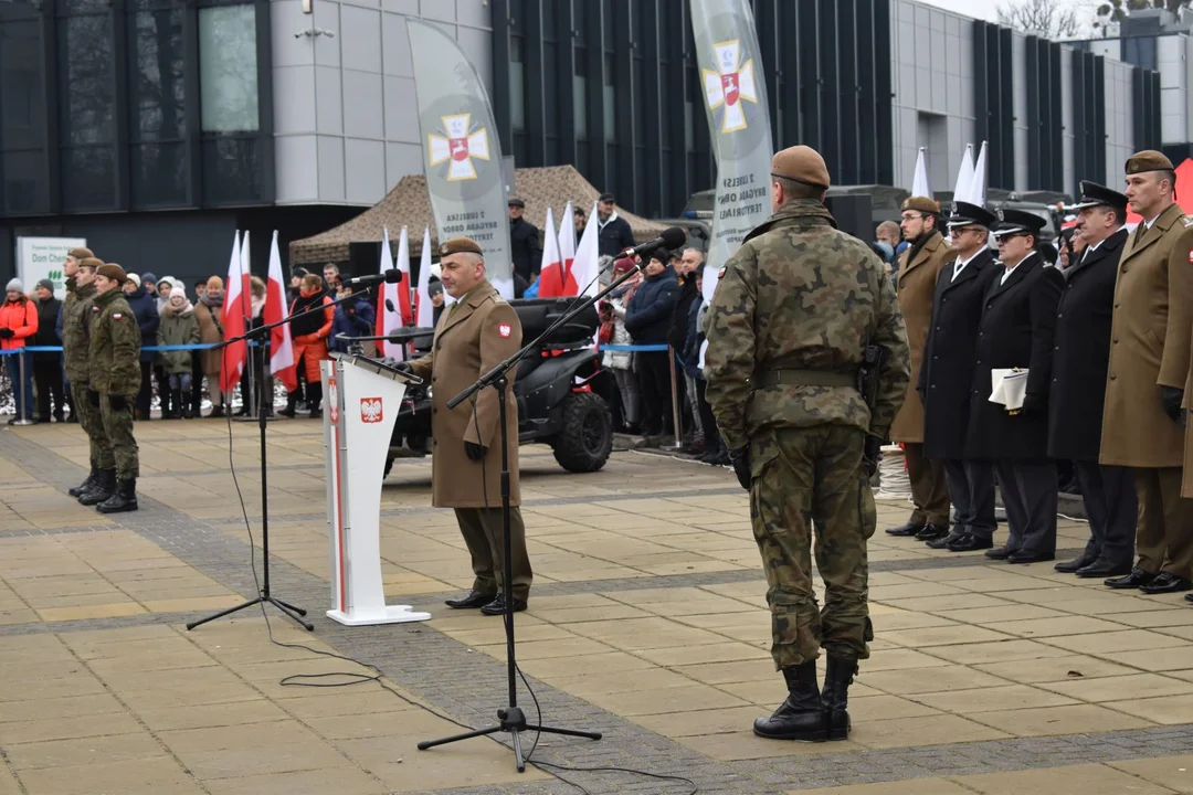 Przysięga żołnierzy WOT w Puławach