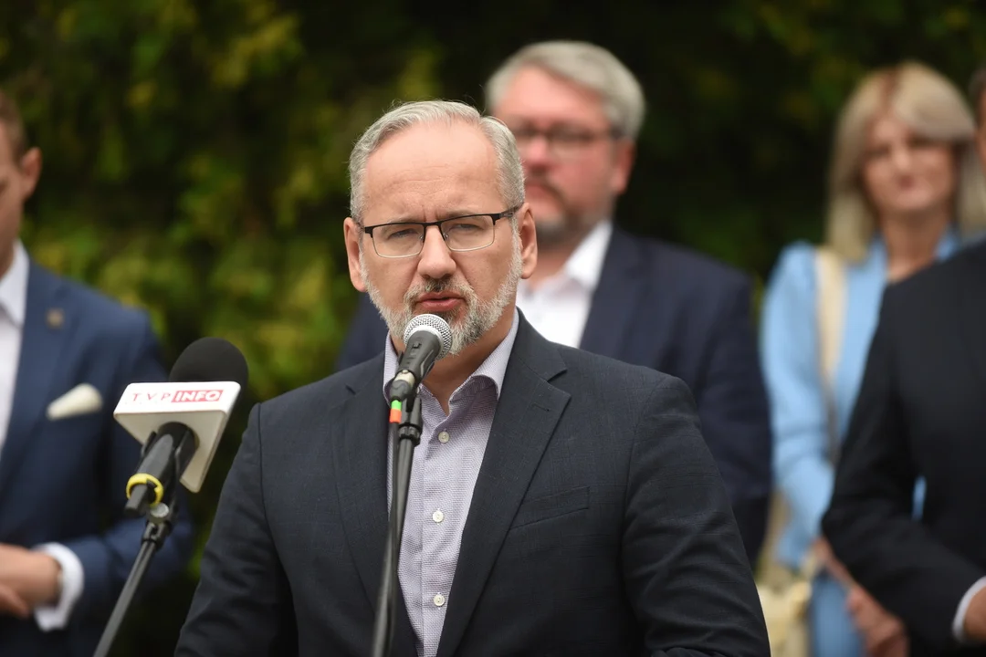 Konferencja prasowa Adama Niedzielskiego w Lublinie