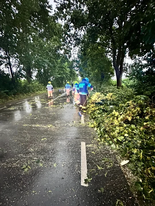 Interwencje strażaków z Krzywdy