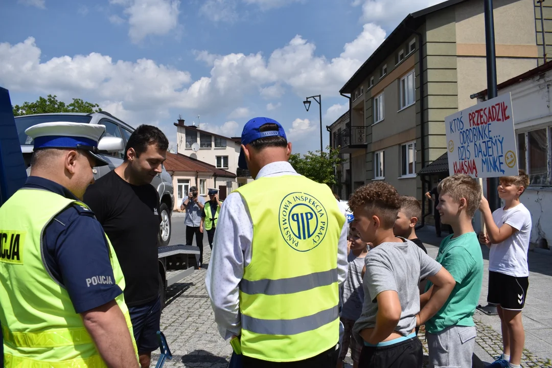 Akcja Bezpieczne wakacje w SP w Końskowoli