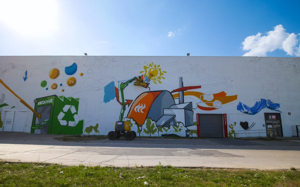 Lublin: Przy ul. Metalurgicznej powstaje ekologiczny mural