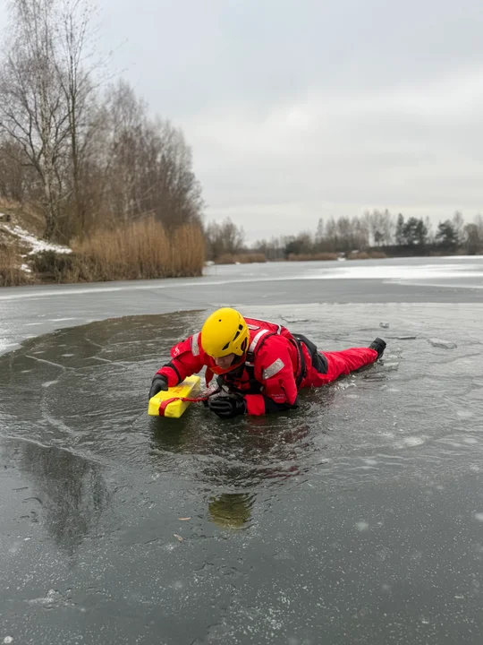 Zimowe ćwiczenia Międzyrzeckiej Drużyny WOPR