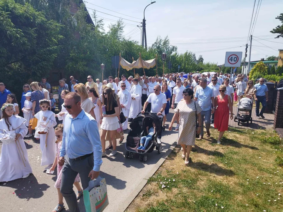 Uroczystość Najświętszego Ciała i Krwi Chrystusa w parafii Świetego Brata Alberta w Łukowie