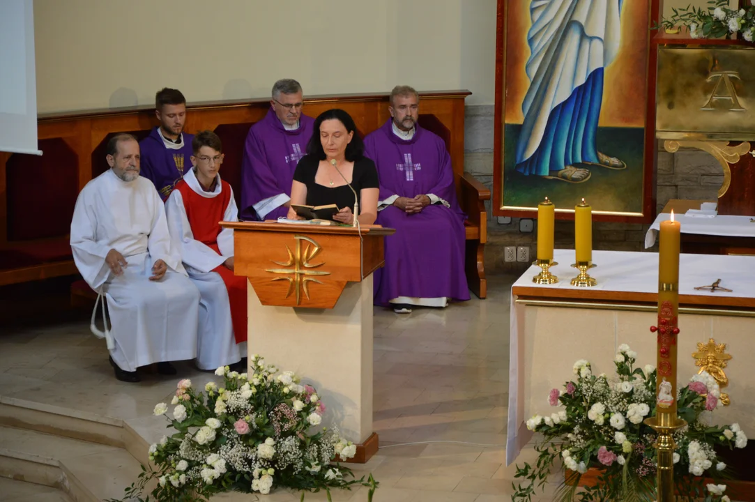 Uroczystości pogrzebowe Gabrieloa Maja, prezesa Powiatowego Centrum Zdrowia w Opolu Lubelskim