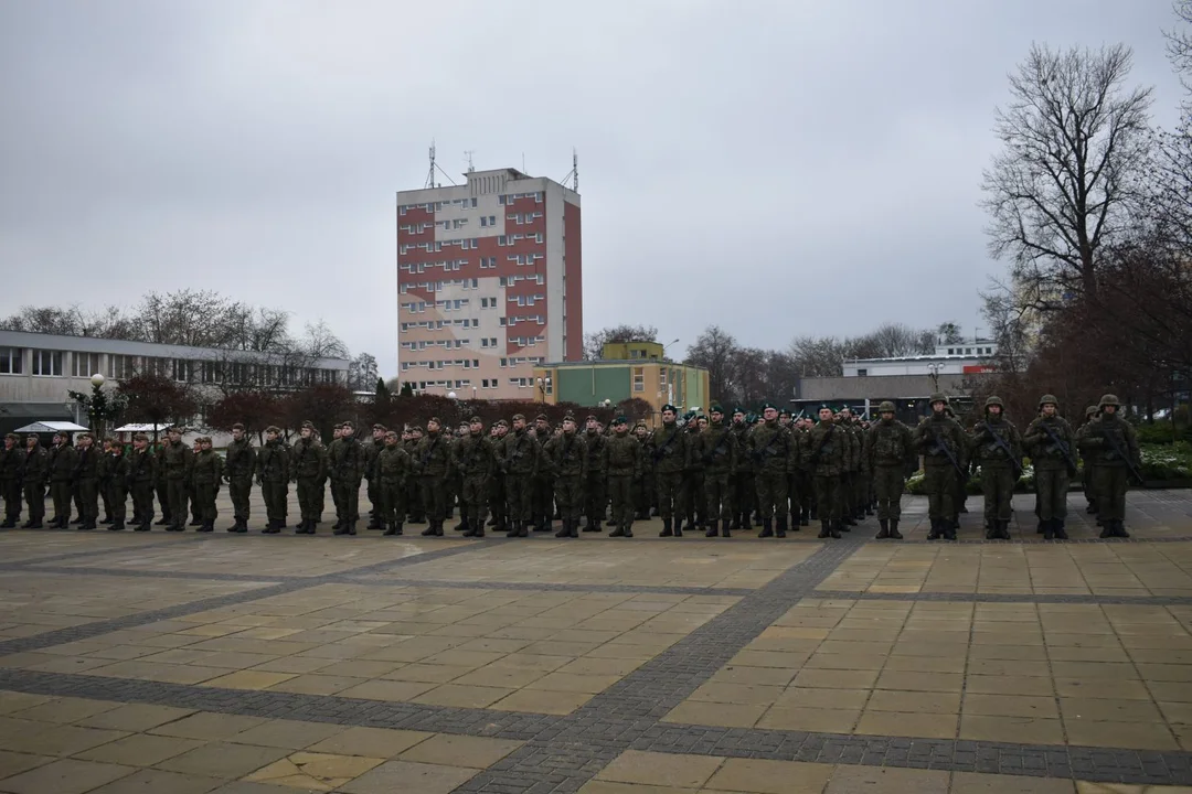 Przysięga żołnierzy WOT w Puławach