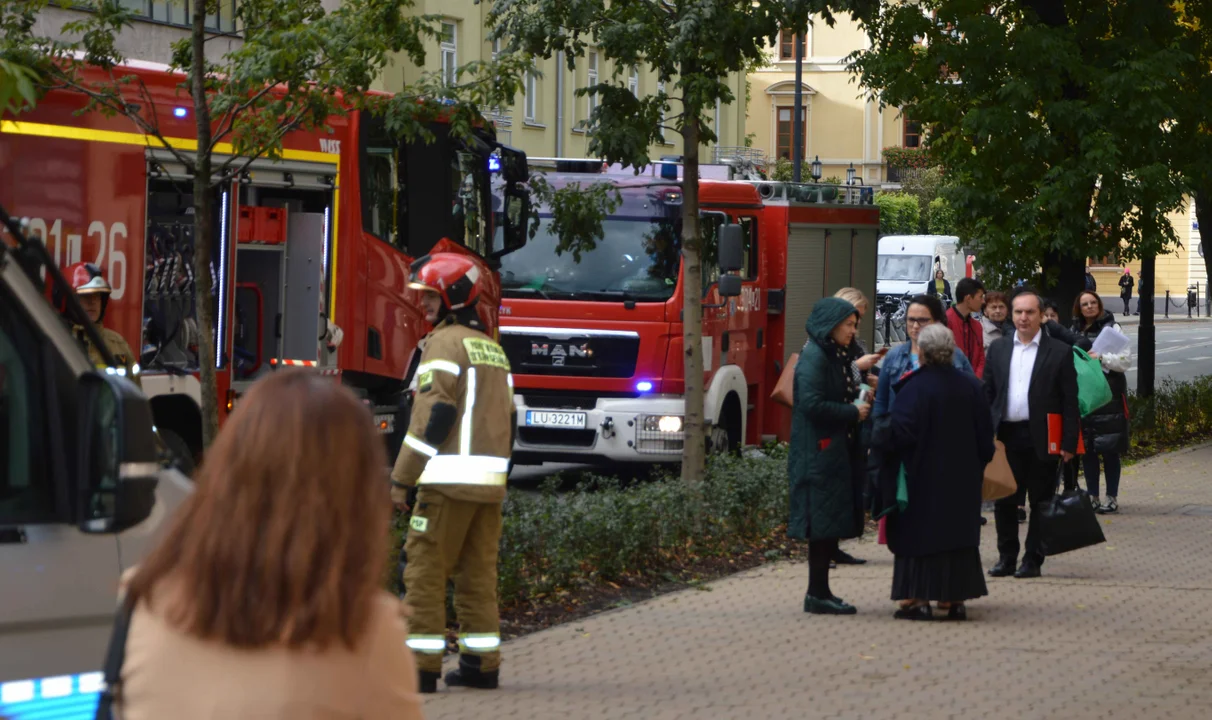 Lublin: Pożar w Sądzie Okręgowym. Interweniowali strażacy i policjanci