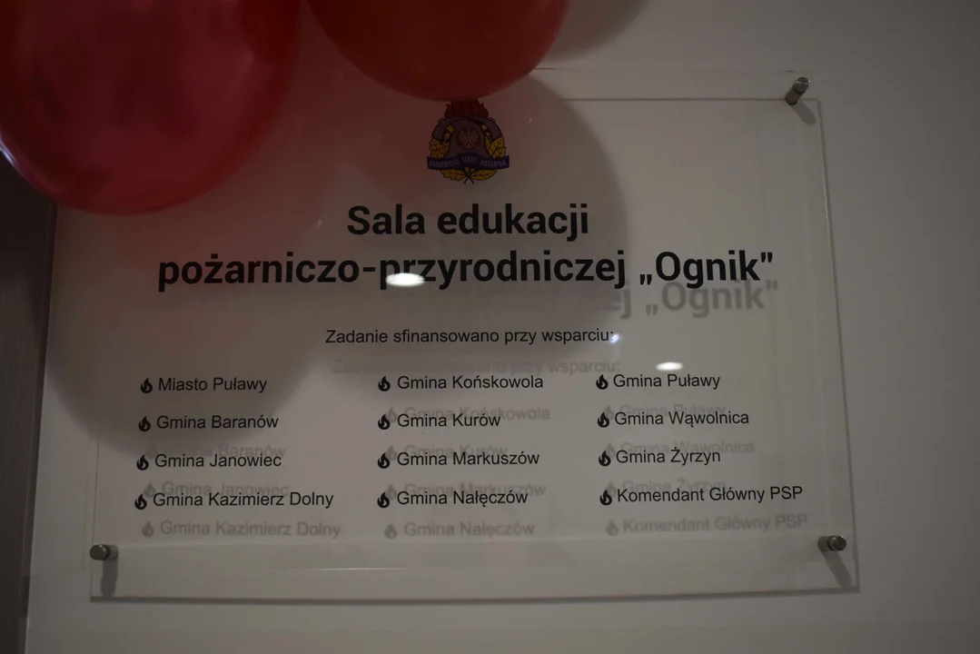 Otwarcie sali "Ognik" w KP PSP w Puławach