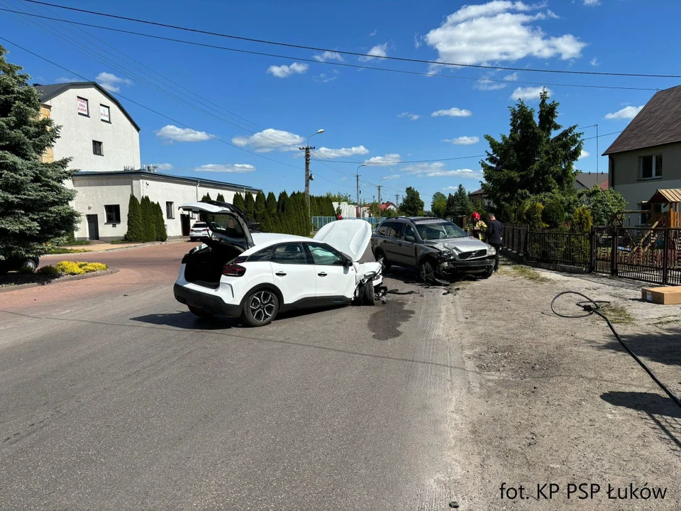 Wypadek na ul. Wójtostwo w Łukowie