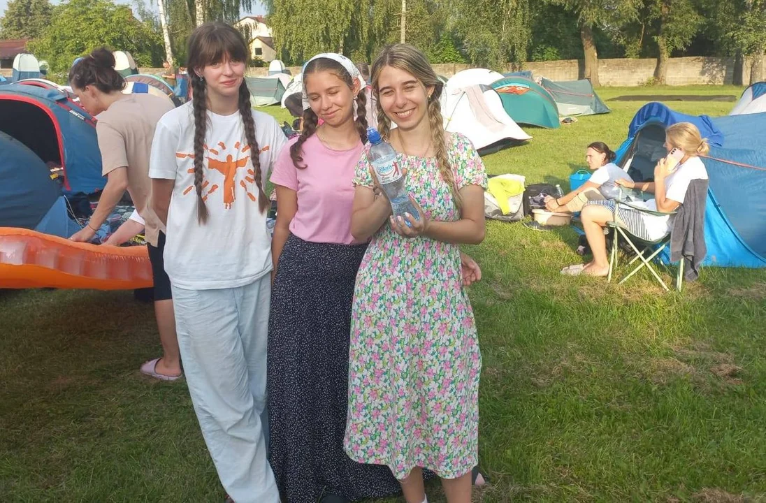 OSP Okrzeja z wizytą u pielgrzymów