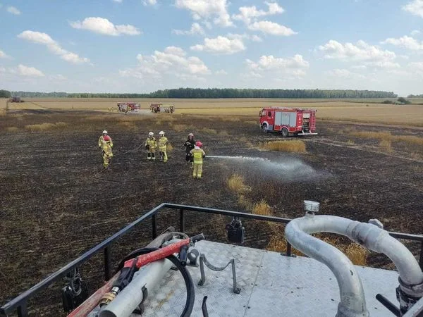 Żniwa pod znakiem pożarów w powiecie łukowskim. Strażacy mają ręce pełne roboty - Zdjęcie główne