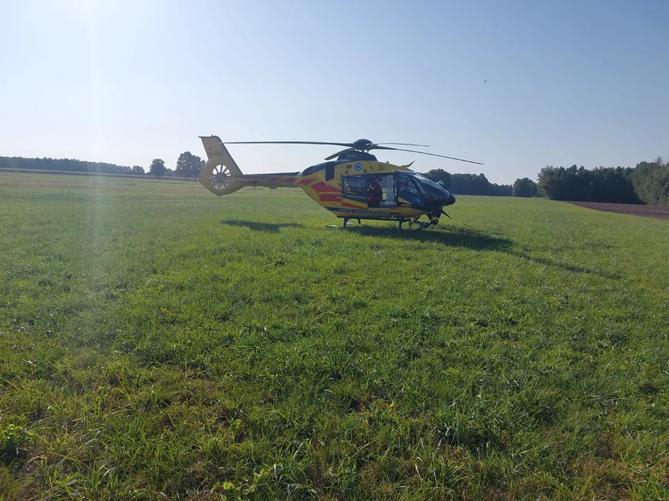 Wypadek w Wandowie. Kierowca Audi uderzył w Opla