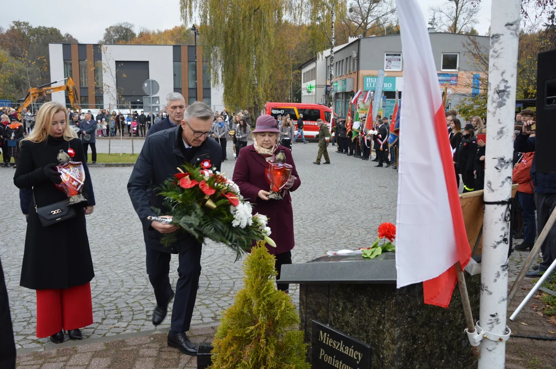 Obchody 105. rocznicy odzyskania niepodległości w Poniatowej