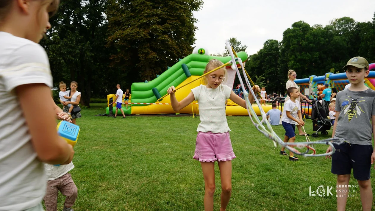 Festiwal Balonów, Baniek Mydlanych i Kolorów w Parku Miejskim w Łukowie