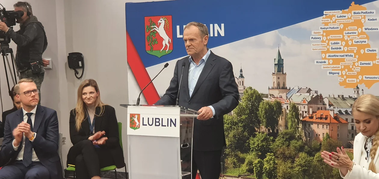 Donald Tusk w Lublinie: Sprzątanie Polski trzeba zacząć nie po wyborach, ale już dzisiaj - Zdjęcie główne