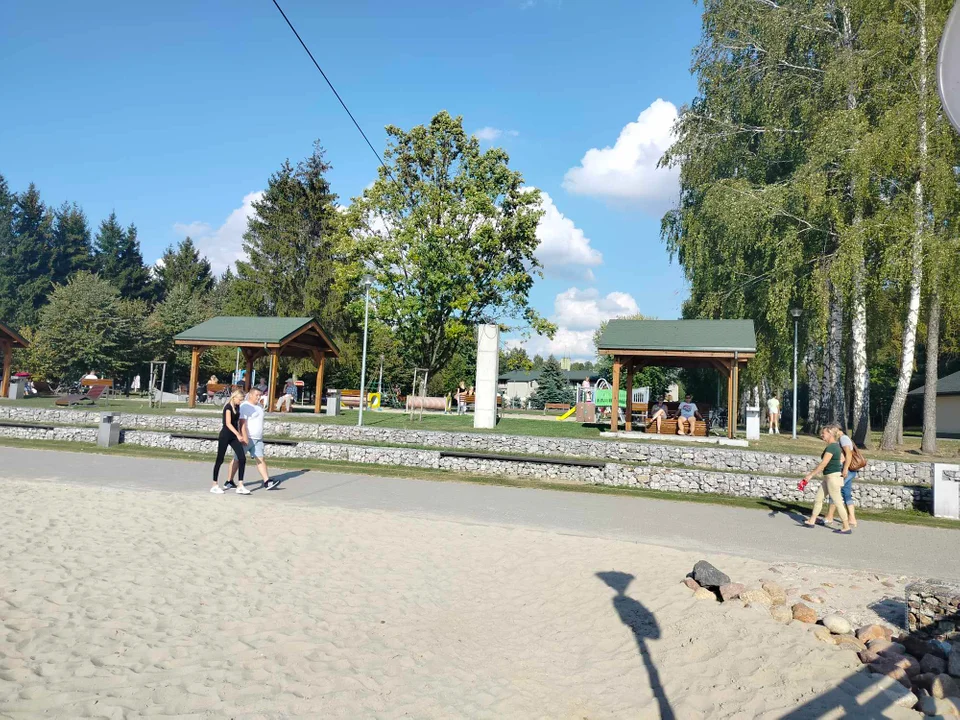 Jeszcze plażujemy nad Zalewem w Łukowie