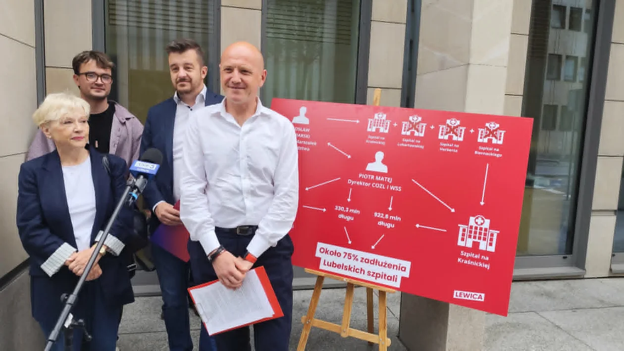 "Lista VIP” kontra rzeczywistość pacjentów. Nowa Lewica z Lublina uderza w polityków prawicy i przedstawia "Czwórkę Czarzastego"