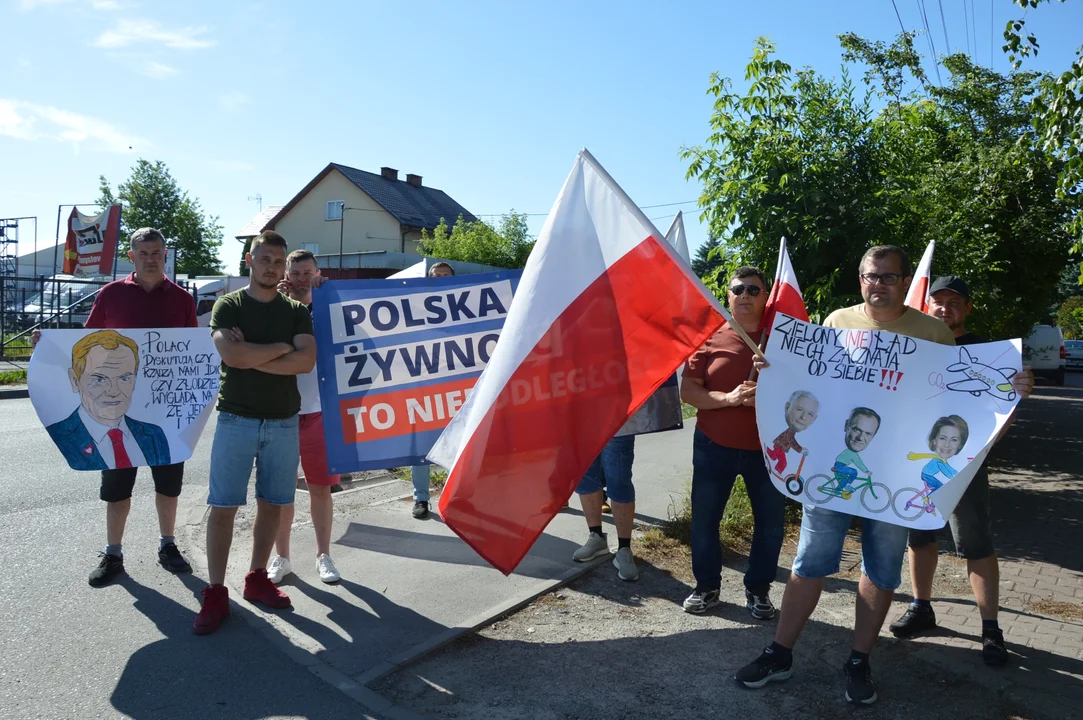 Protest rolników w Opolu Lubelskim