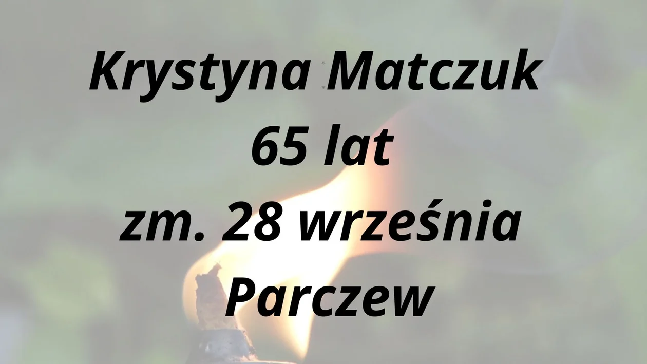 Nekrologi z powiatu parczewskiego