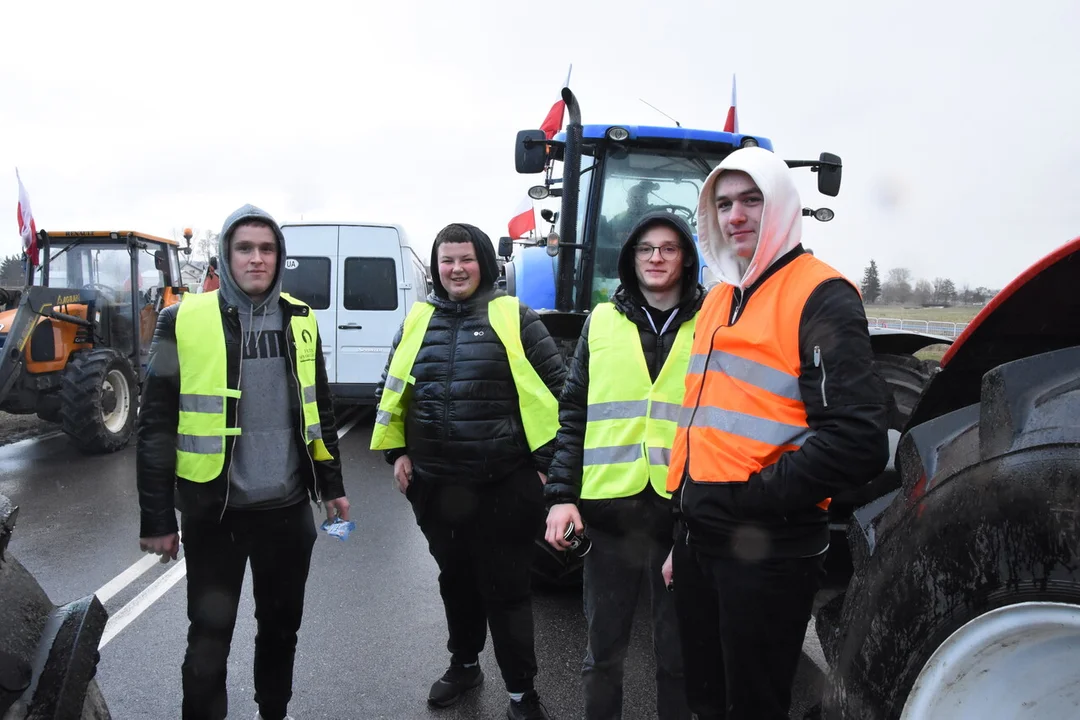 Rolnicy z powiatu łukowskiego protestowali w miejscowości Gończyce