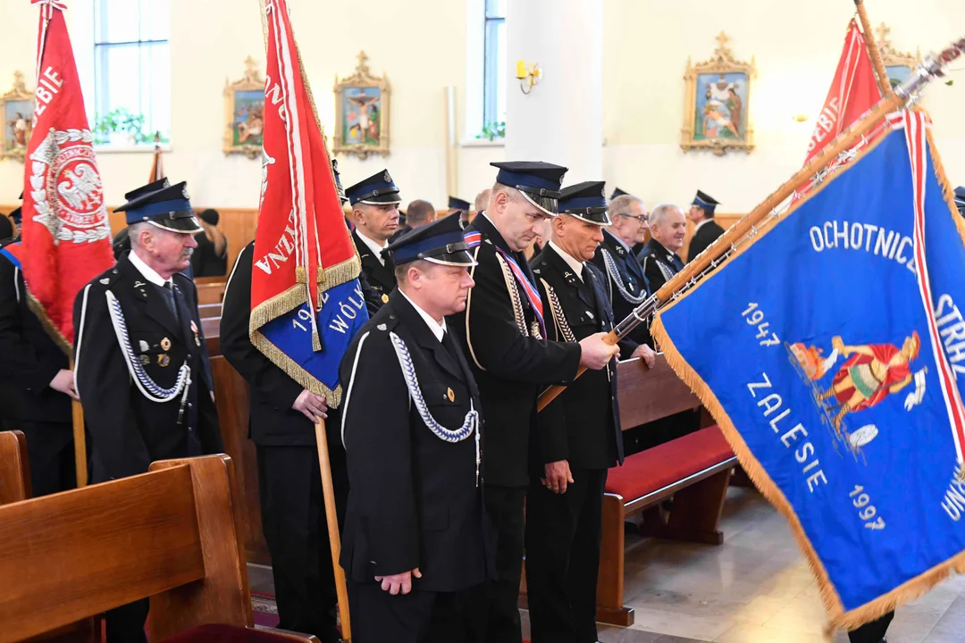 Zarzec Łukowski Msza Św. w intencji zmarłych strażaków z gminy Łuków