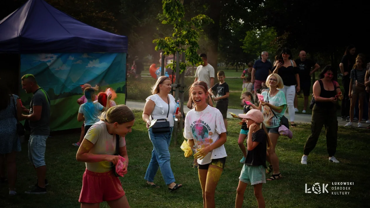 Festiwal Balonów, Baniek Mydlanych i Kolorów w Parku Miejskim w Łukowie