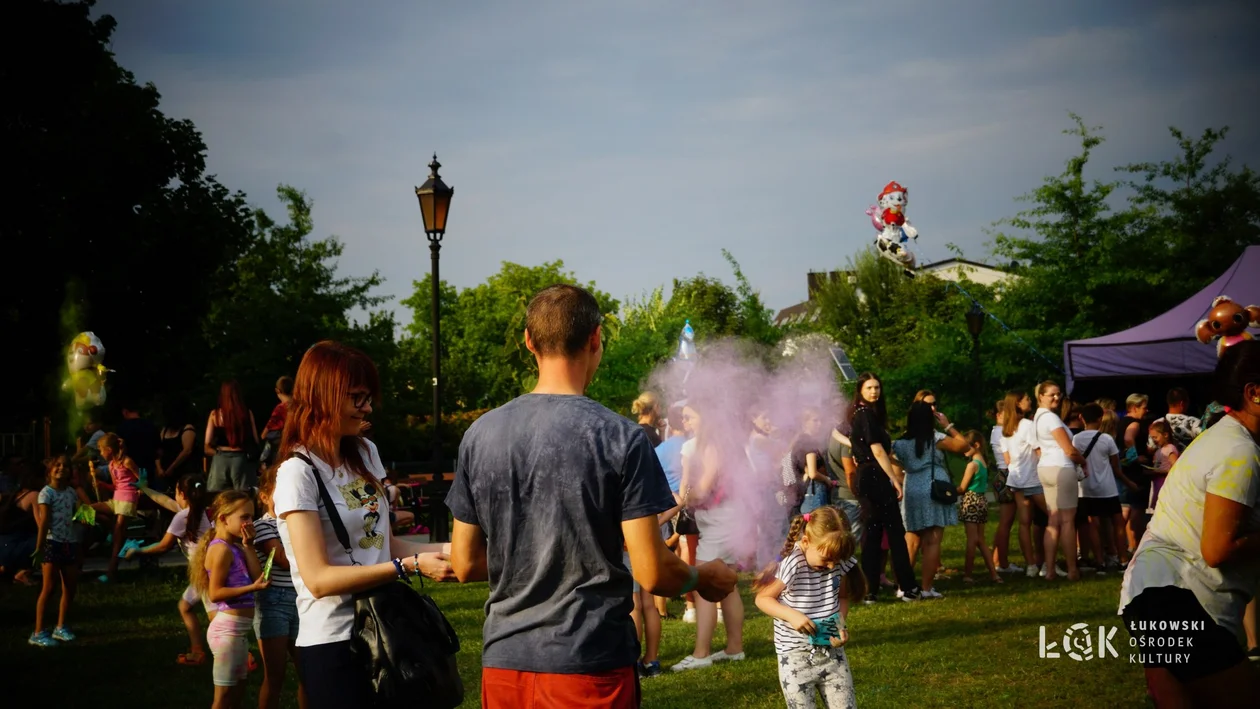 Festiwal Balonów, Baniek Mydlanych i Kolorów w Parku Miejskim w Łukowie