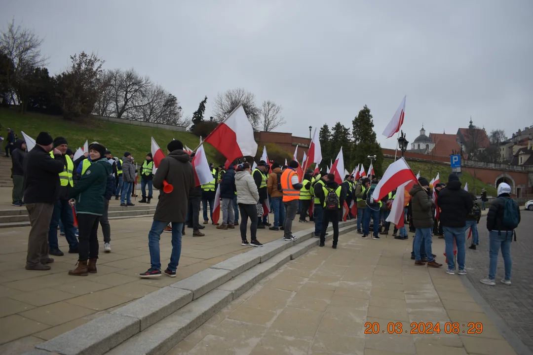 Protest rolników. Przemarsz w Lublinie