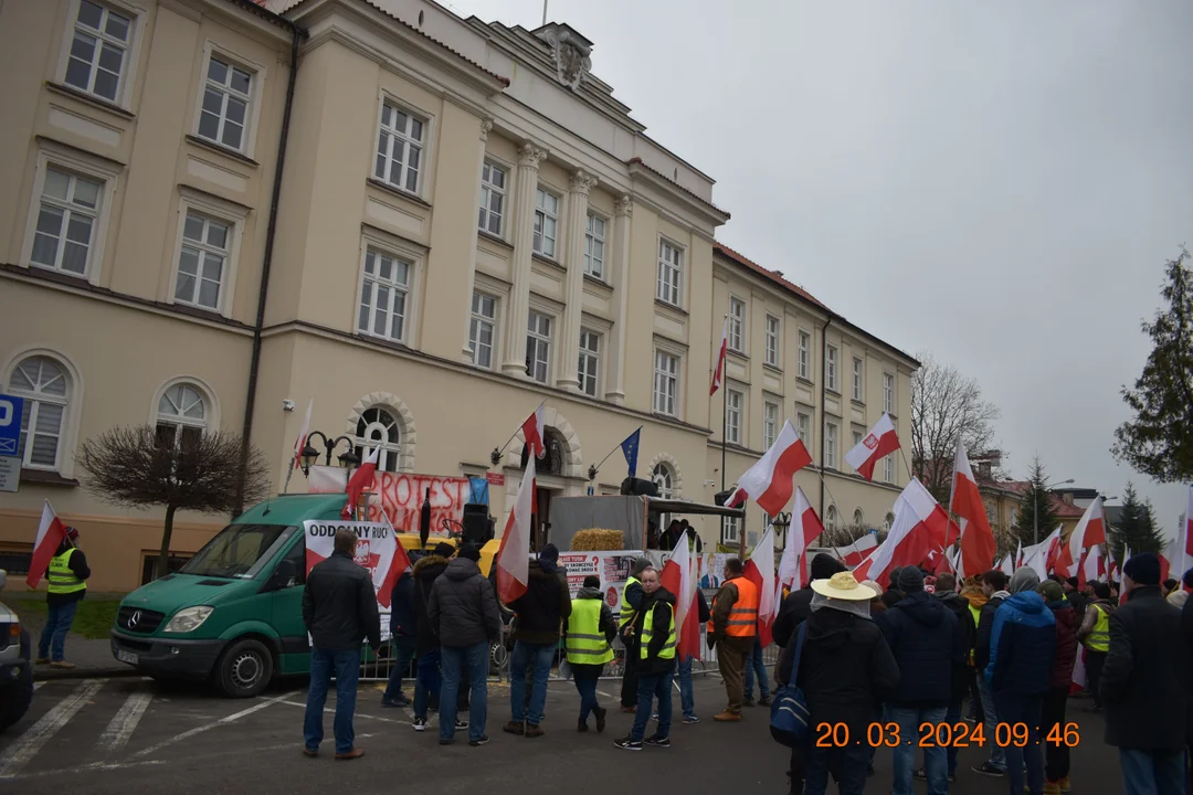 Protest rolników. Przemarsz w Lublinie