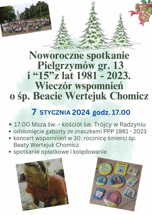 Uwaga pielgrzymi z dawnej radzyńskiej "15" kilku pokoleń i radzyńsko - komarowskiej "13" - stki ! Zaproszenie na  spotkanie kilku pokoleń pielgrzymów - Zdjęcie główne