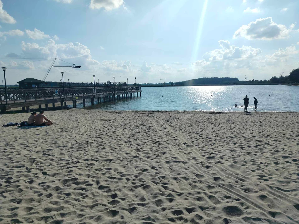 Jeszcze plażujemy nad Zalewem w Łukowie