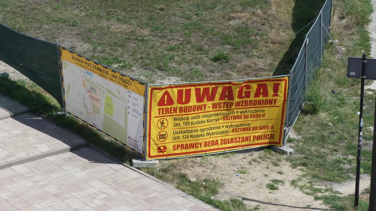 Błonia pod Zamkiem przechodzi rewitalizację