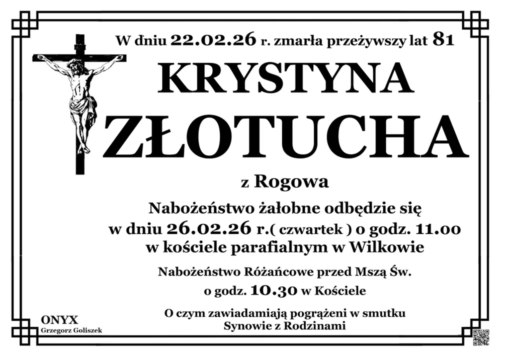 Zmarli z powiatu opolskiego (11 - 24 lutego)