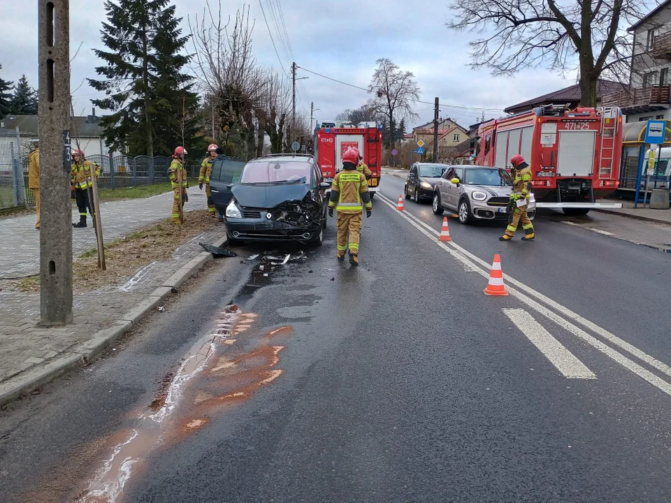 Łuków. Wypadek przy stadionie Orląt. Są utrudnienia w ruchu - Zdjęcie główne