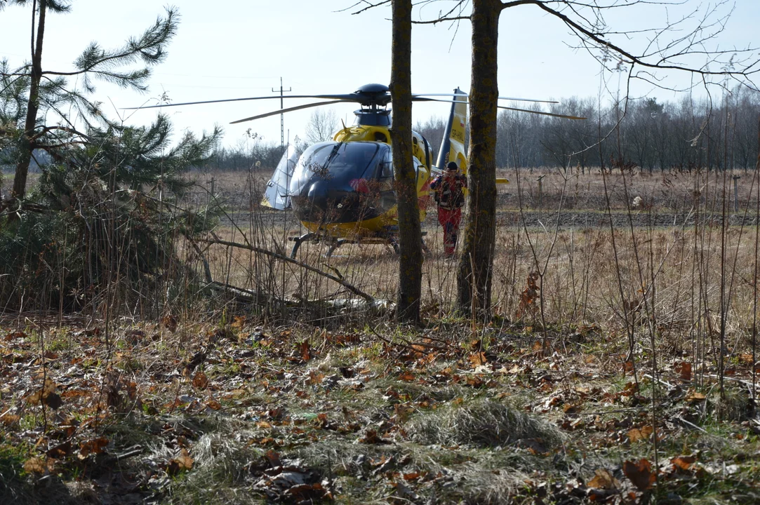 Wypadek drogowy w Kawęczynie