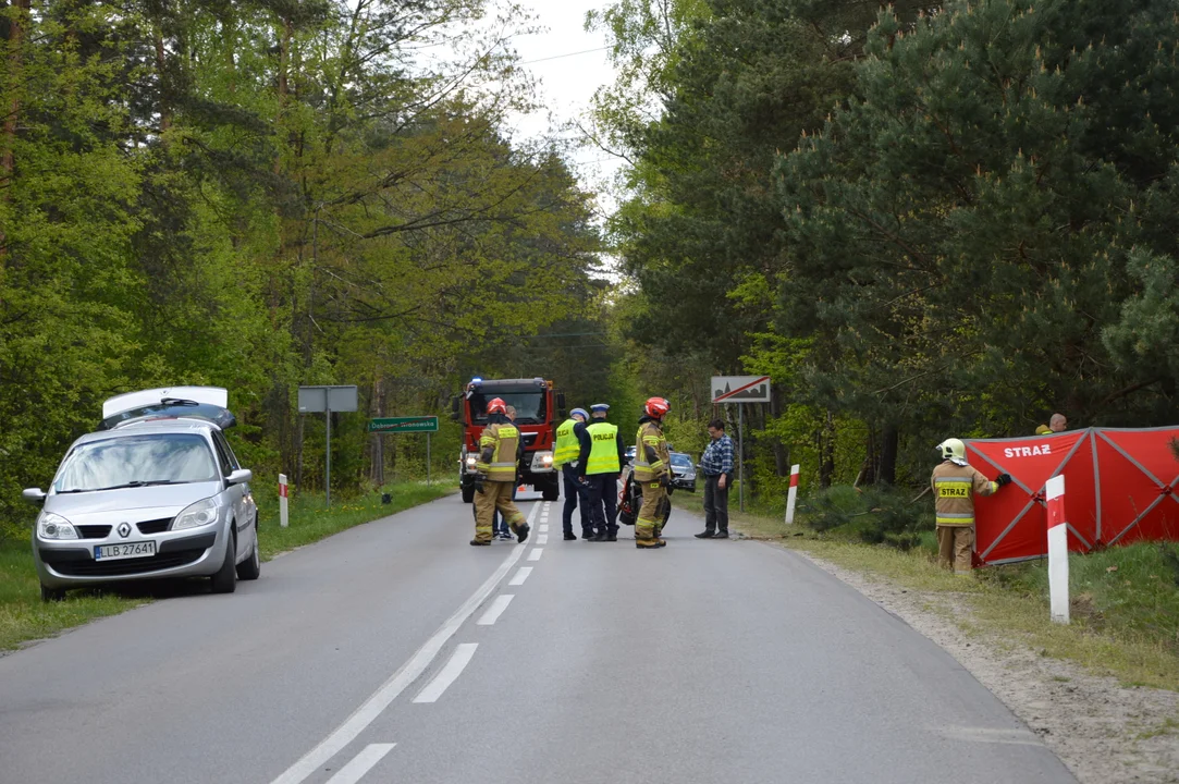 Smiertelny wypadek motocyklisty w Dąbrowie Wronowskiej