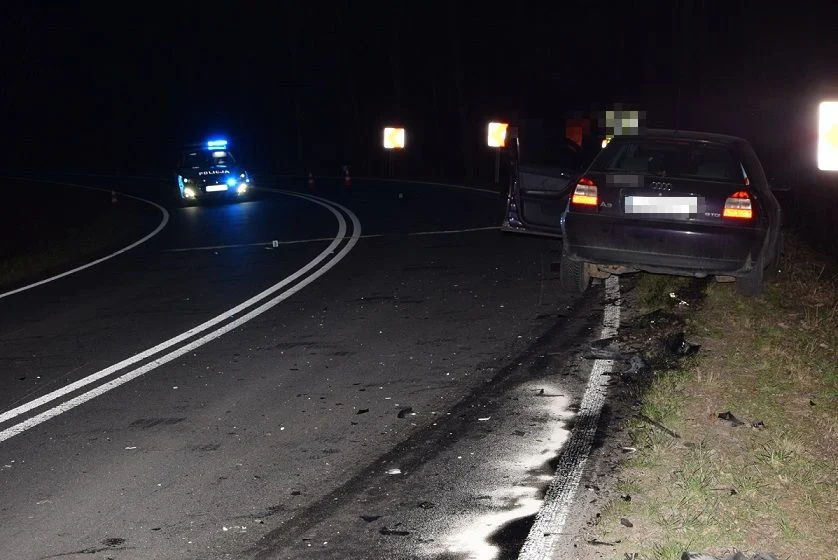 Powiat bialski: Motocyklista zderzył się z autem jadącym z przeciwka