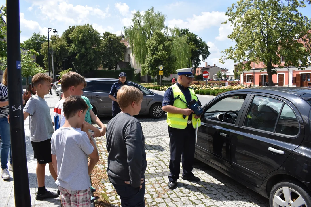 Akcja Bezpieczne wakacje w SP w Końskowoli