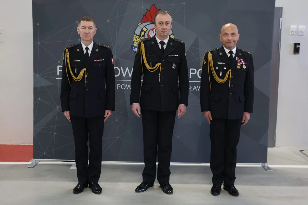 Pożegnanie komendanta KP PSP w Puławach