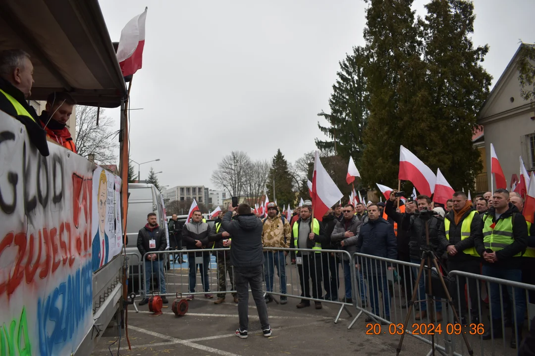 Protest rolników. Przemarsz w Lublinie