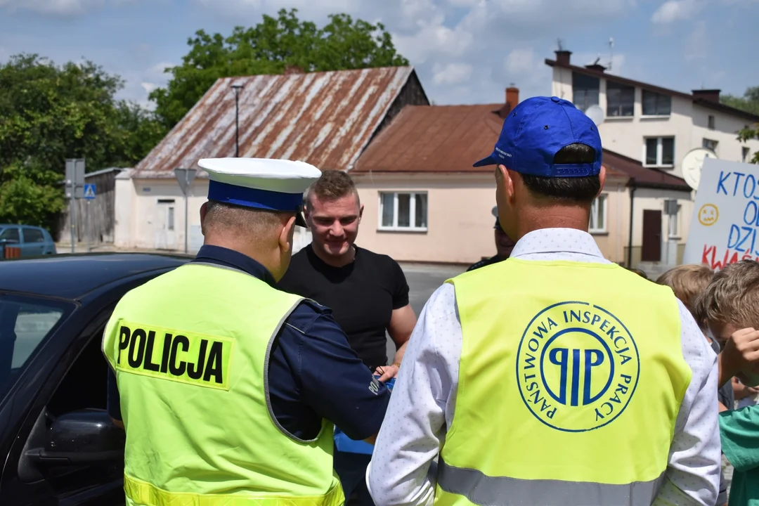 Akcja Bezpieczne wakacje w SP w Końskowoli