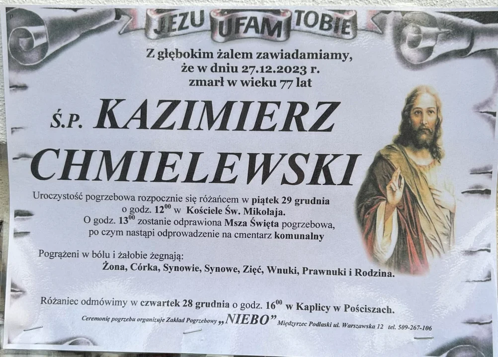 Odeszli od nas w grudniu - Międzyrzec Podlaski (ZDJĘCIA) - Zdjęcie główne