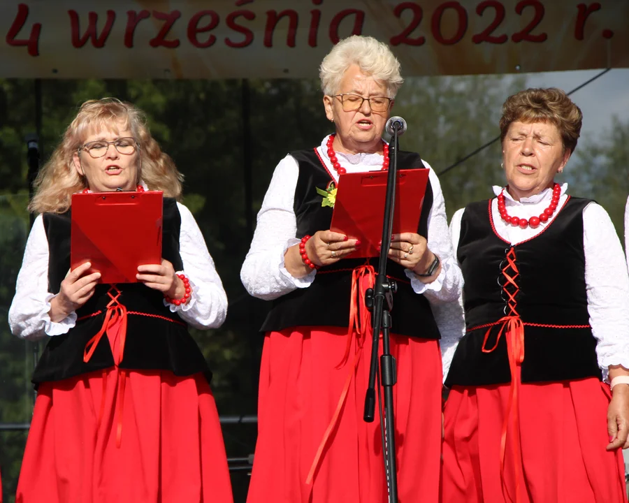 Występy i konkursy na dożynkach w Uścimowie