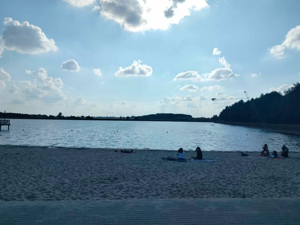 Jeszcze plażujemy nad Zalewem w Łukowie