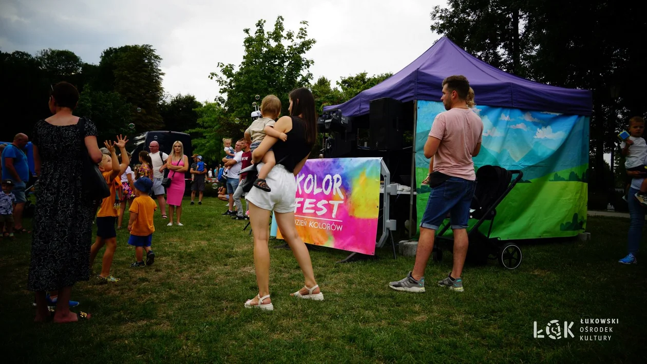 Festiwal Balonów, Baniek Mydlanych i Kolorów w Parku Miejskim w Łukowie