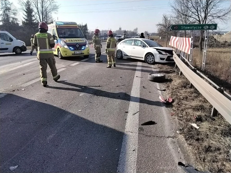 Radzyń Podlaski: Wypadek na "krajowej 19-stce". Jedna osoba ranna