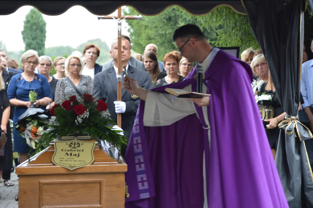 Uroczystości pogrzebowe Gabrieloa Maja, prezesa Powiatowego Centrum Zdrowia w Opolu Lubelskim