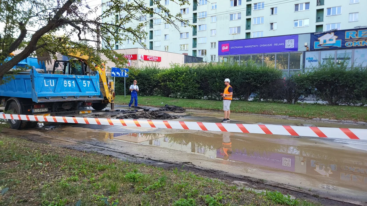 Zalana ulica Głęboka w Lublinie